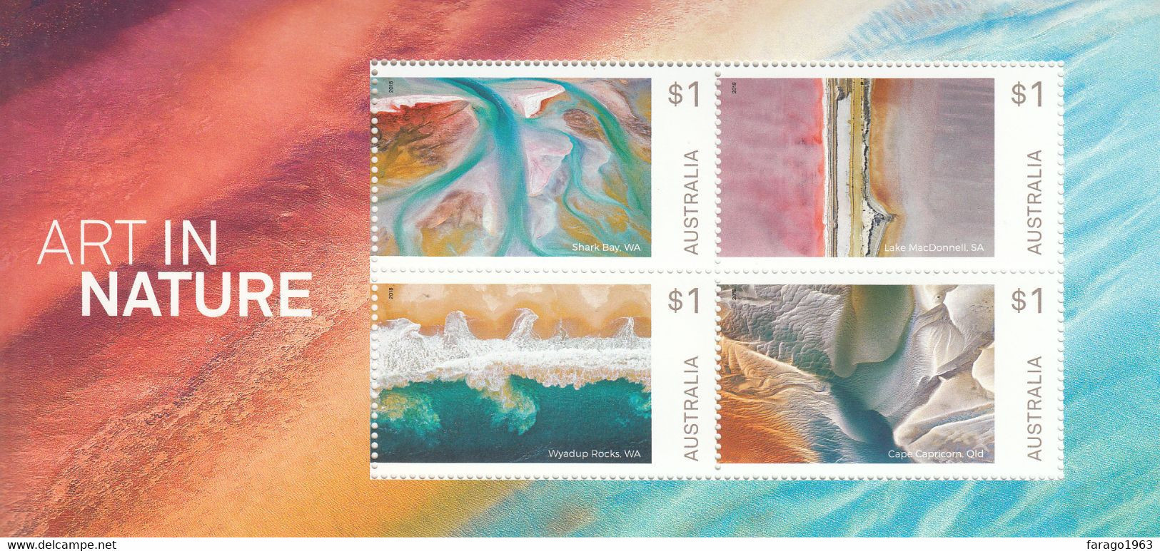 2018 Australia Art In Nature Souvenir Sheet MNH - Mint Stamps