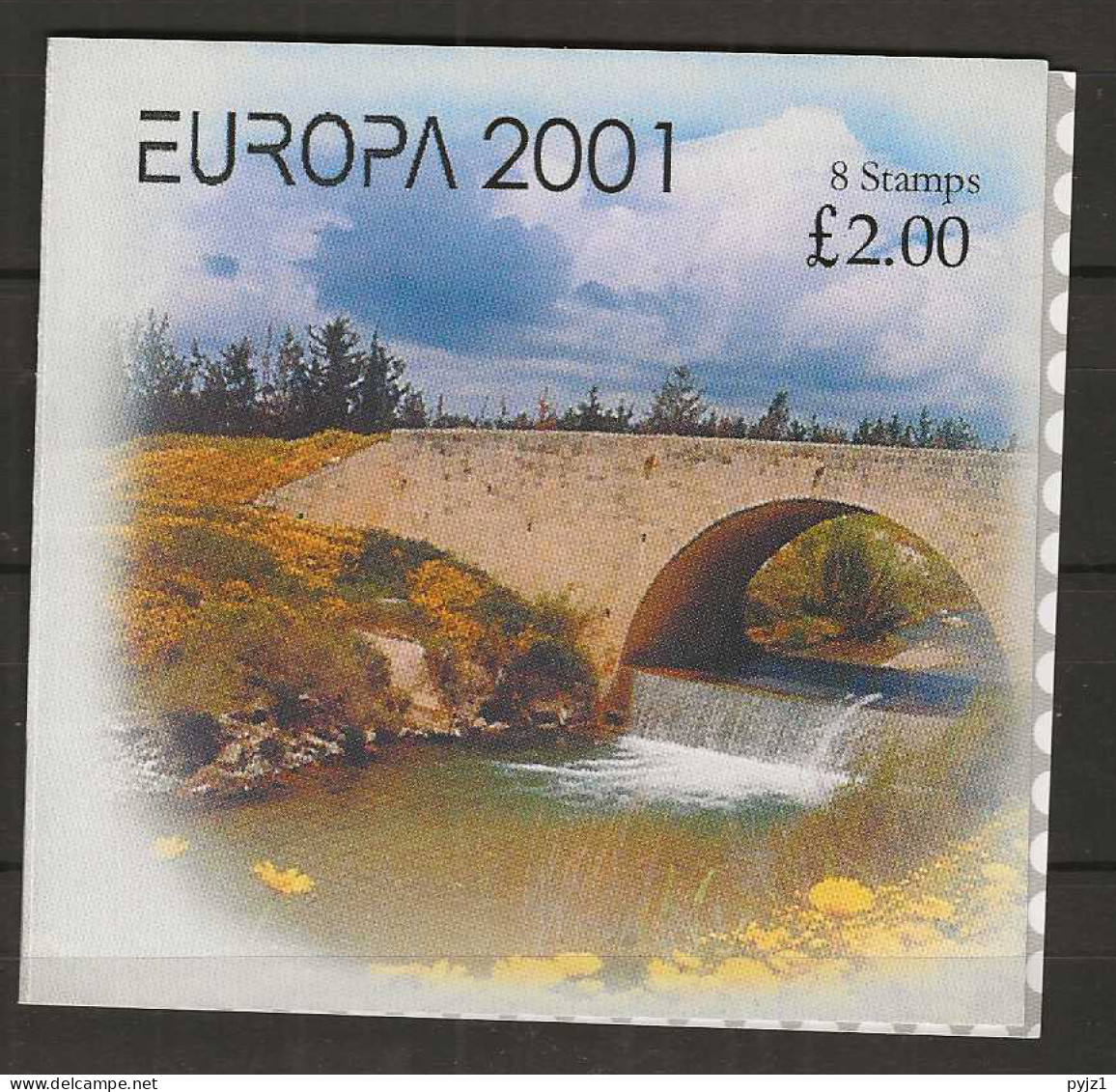 2001 MNH Cyprus Booklet, Postfris** - 2001