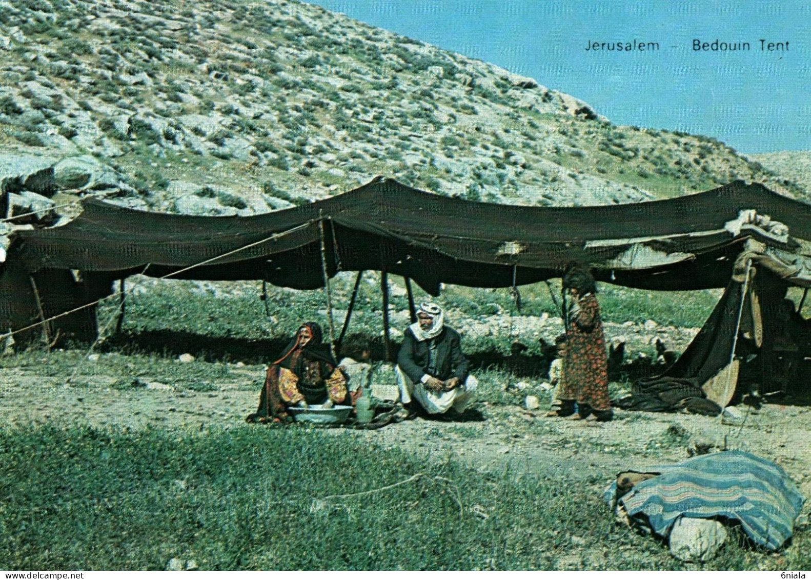 21199 JERUSALEM  BEDOUIN TENT Tente Bédouin       Israël    (2 Scans) - Israel