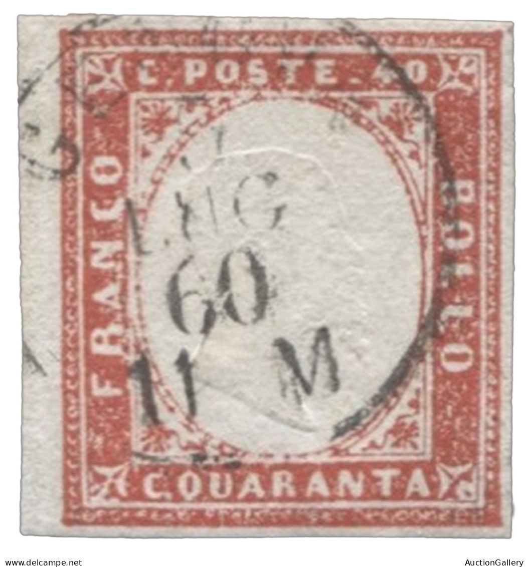 Antichi Stati Italiani - Sardegna - 40 Cent Rosso Con Buoni Margini - Oliva - (16C) - Altri & Non Classificati