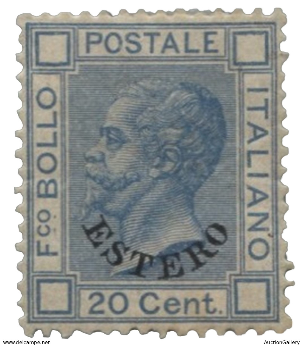 Uffici Postali All'Estero - Levante - 1874 Levante - 20 Cent Azzurro Molto Ben Centrato E Ben Dentellato - (5) - Andere & Zonder Classificatie