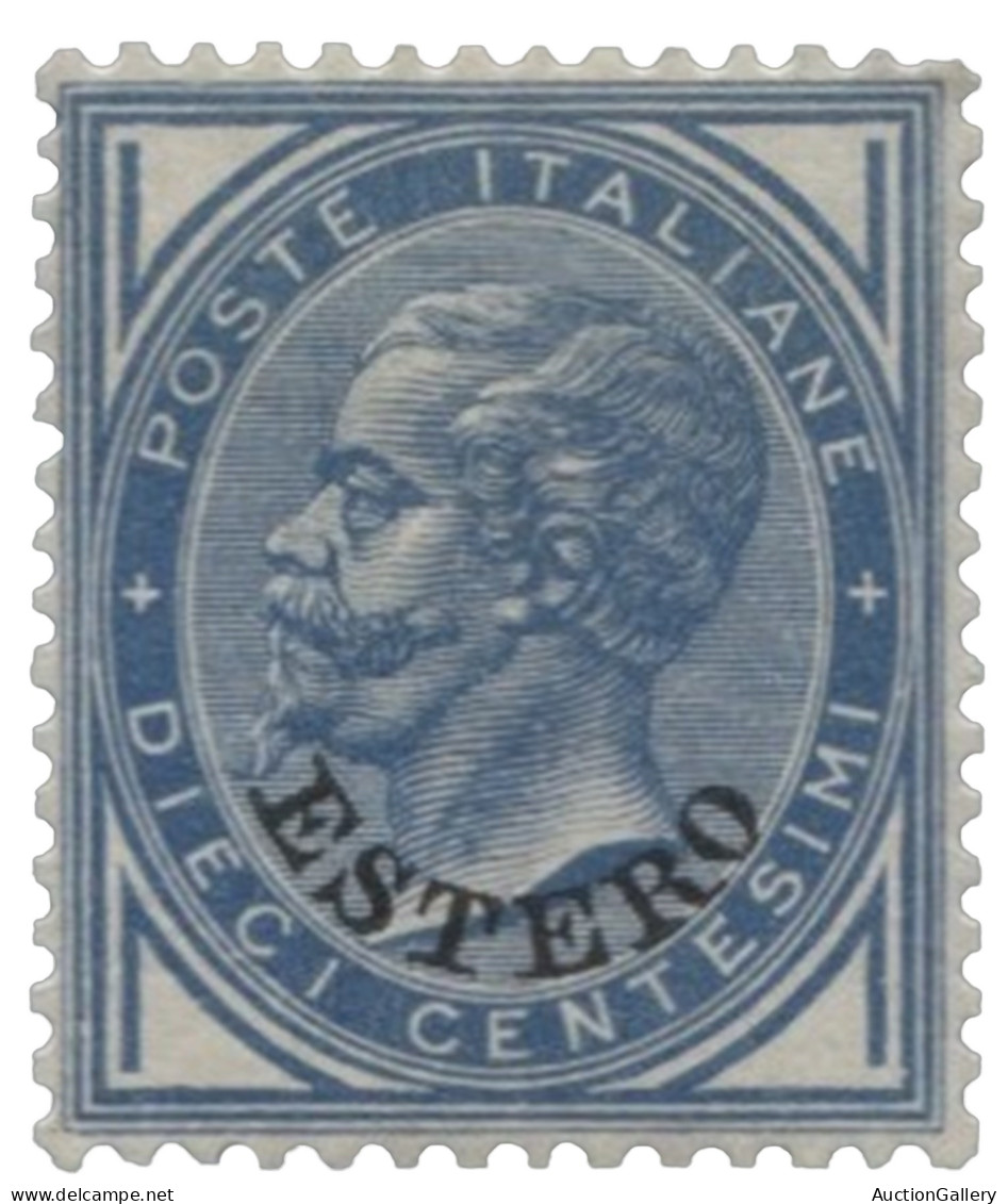 Uffici Postali All'Estero - Levante - 1878/79 Levante - 10 Cent Azzurro - Francobollo Di Ottima Centratura E Ben Dentell - Autres & Non Classés