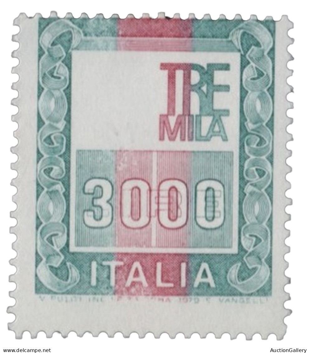 Italia - Repubblica - 1979 Repubblica - Alto Valore 3000 Lire Senza La Stampa Dell'effige - Cert. Raybaudi - (Bolaffi 15 - Andere & Zonder Classificatie