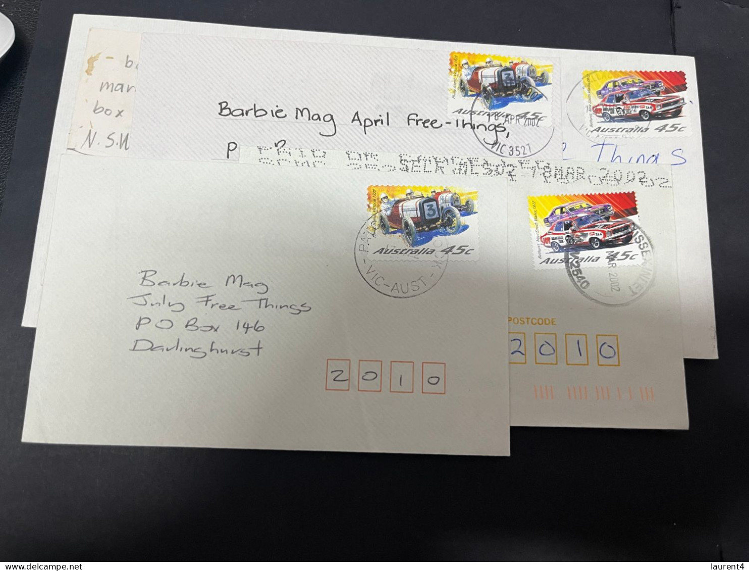 27-1-2024 (2 X 29) Australia (4 Covers) With Car Racing Stamps (no Formula 1 Etc) - Brieven En Documenten