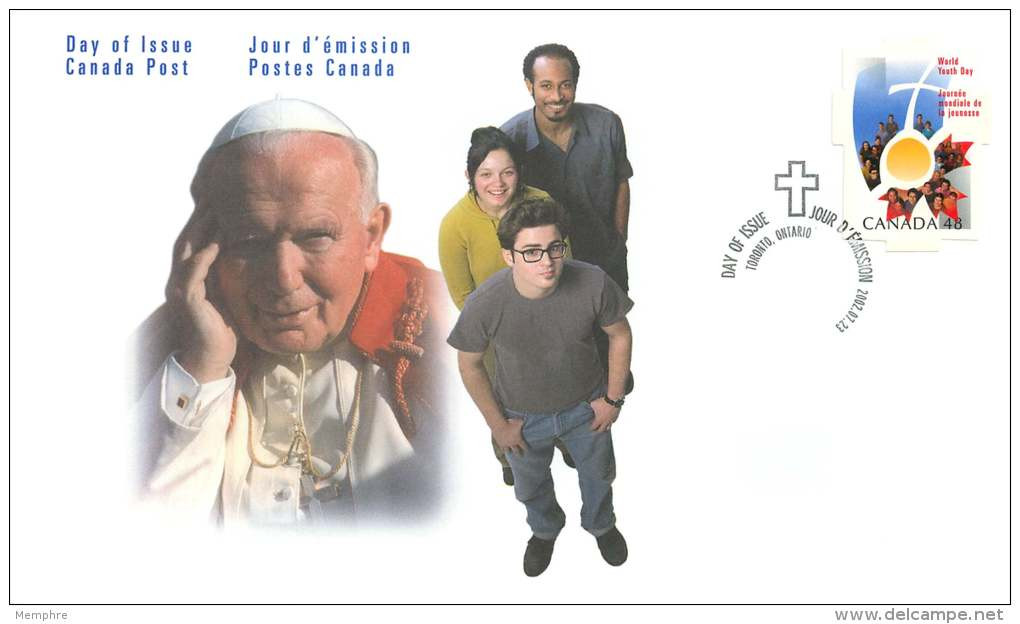 2002   World Youth Day  Sc 1957 Single From Booklet - 2001-2010