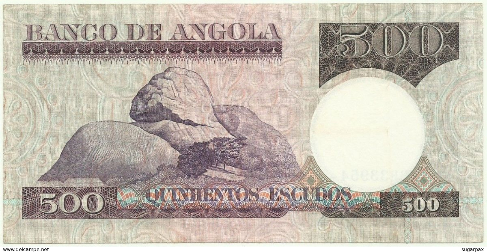 Angola - 500 Escudos - 10.6.1973 - Pick: 107 - Serie BH - Luiz De Camões - PORTUGAL - Angola