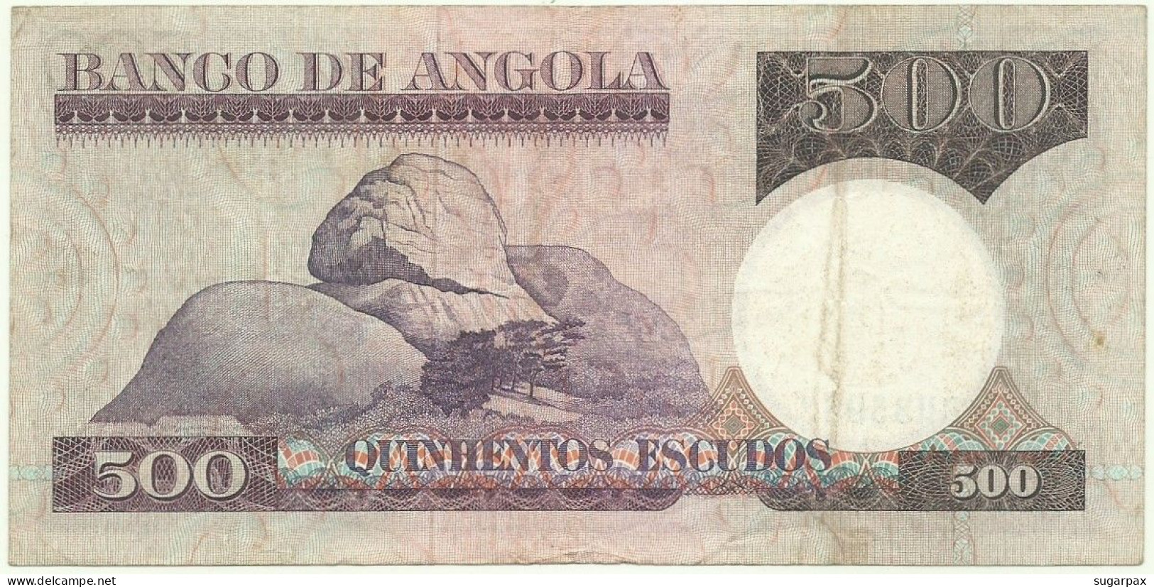 Angola - 500 Escudos - 10.6.1973 - Pick: 107 - Serie BH - Luiz De Camões - PORTUGAL - Angola