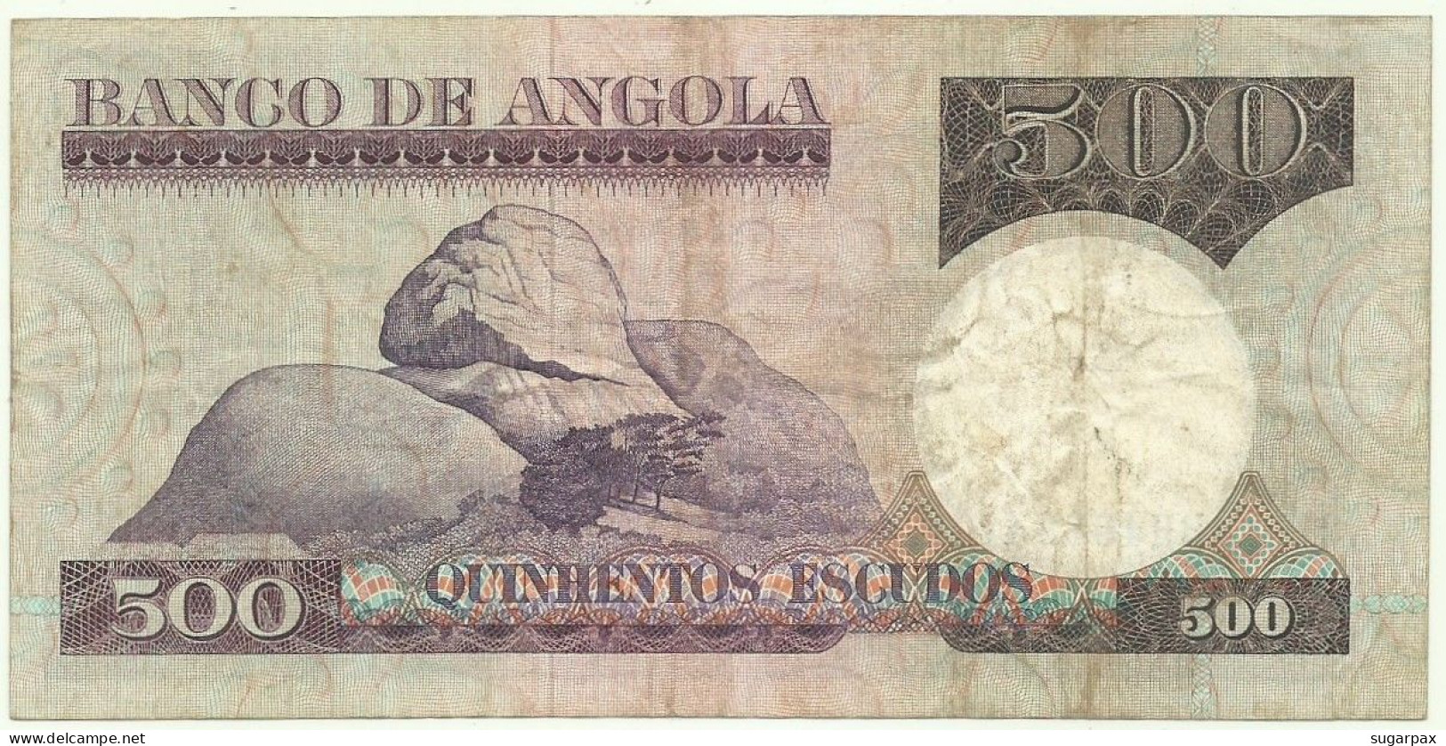 Angola - 500 Escudos - 10.6.1973 - Pick: 107 - Serie BH - Luiz De Camões - PORTUGAL - Angola