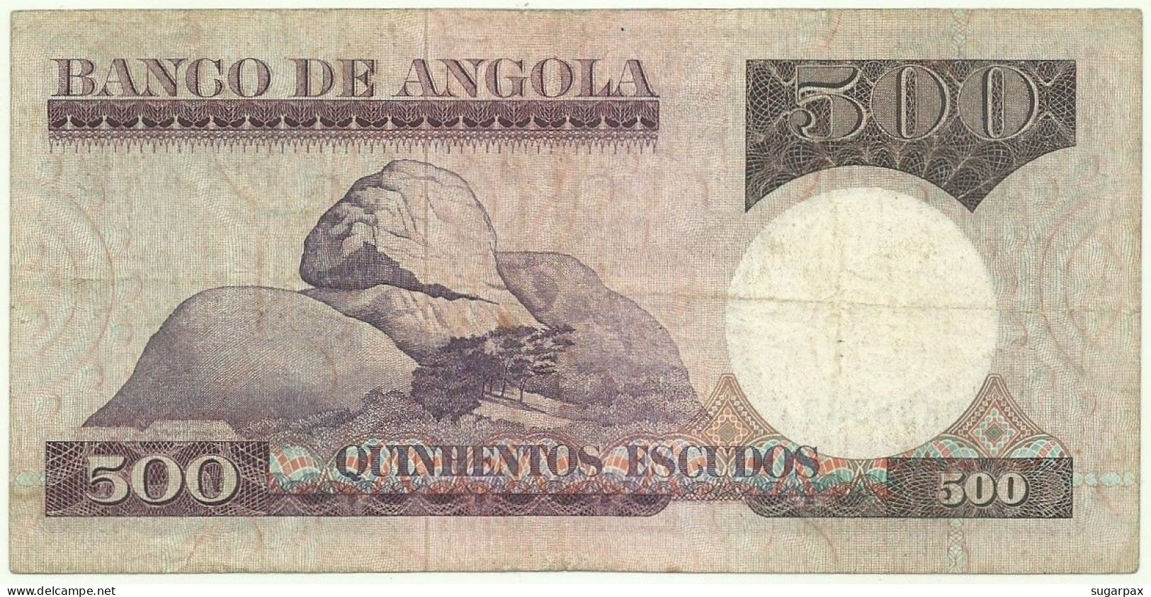 Angola - 500 Escudos - 10.6.1973 - Pick: 107 - Serie BK - Luiz De Camões - PORTUGAL - Angola