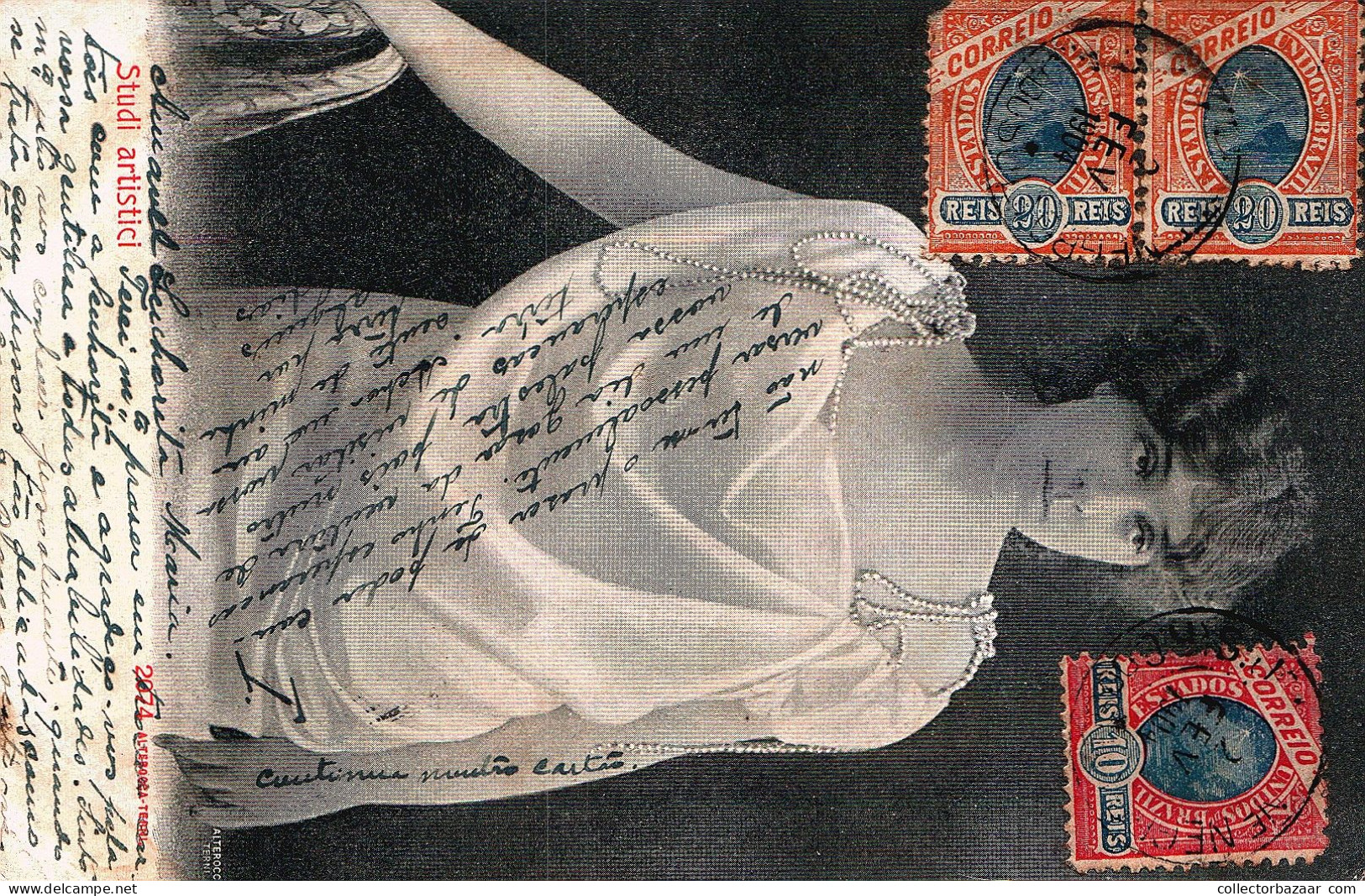Brazil Sao Jose Do Monte Negro  Postcard Sent To Uruguay Nice Postmarked 1904 - Storia Postale