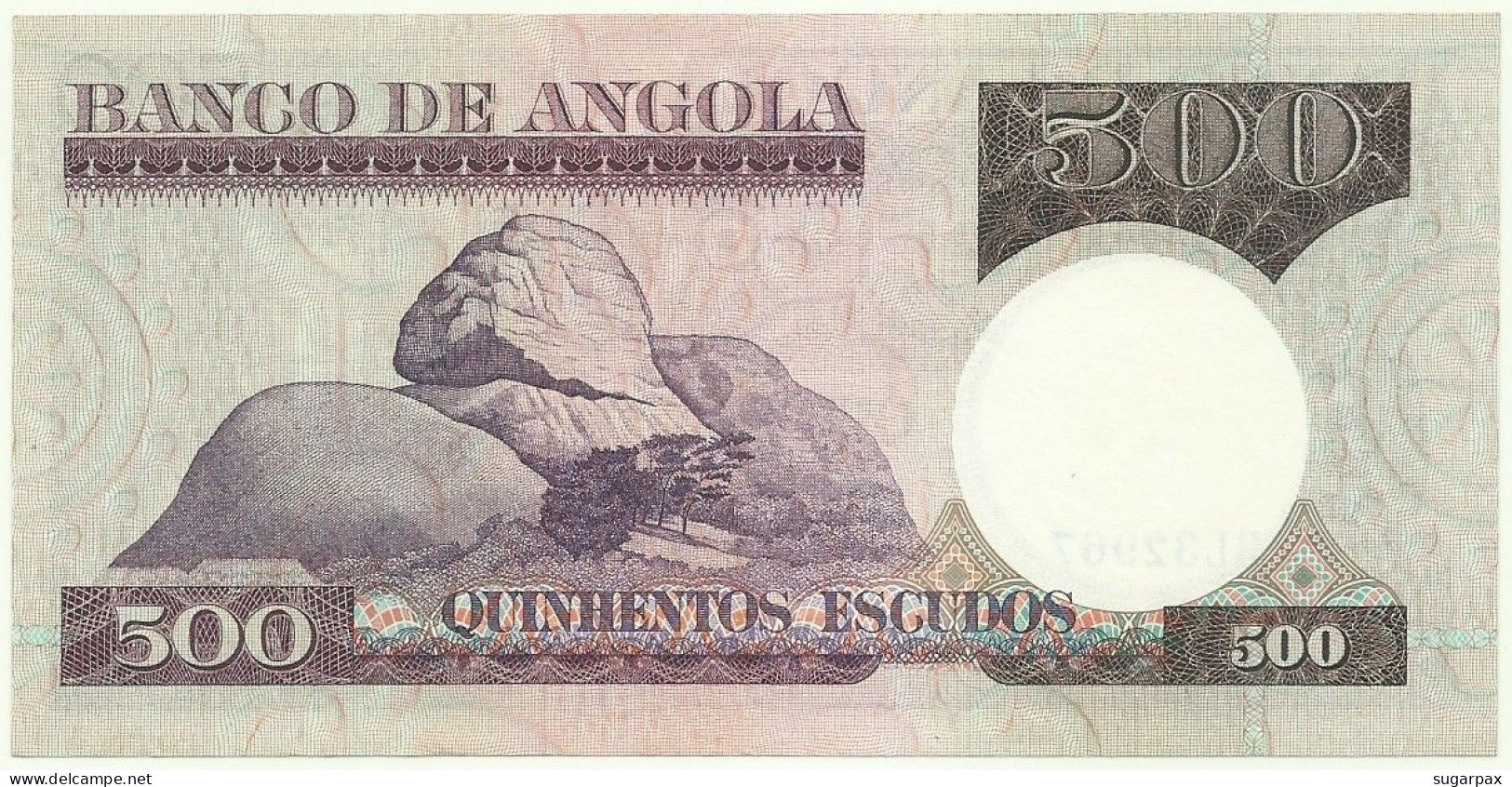 Angola - 500 Escudos - 10.6.1973 - Pick: 107 - Serie BL - Luiz De Camões - PORTUGAL - Angola