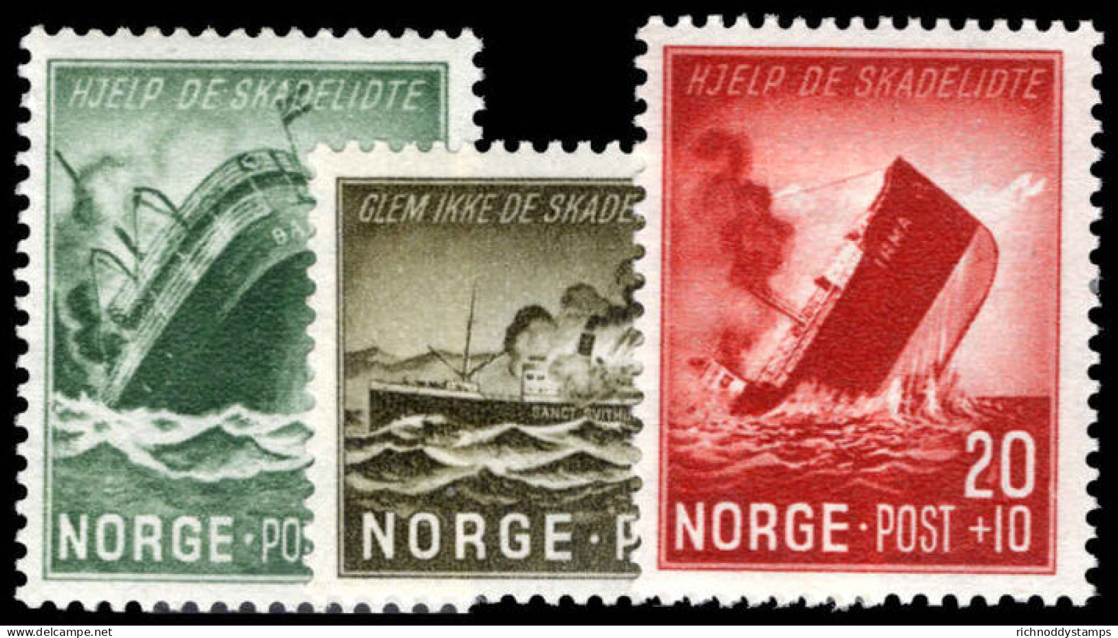 Norway 1944 Shipwrecked Mariners' Relief Fund Unmounted Mint. - Ungebraucht