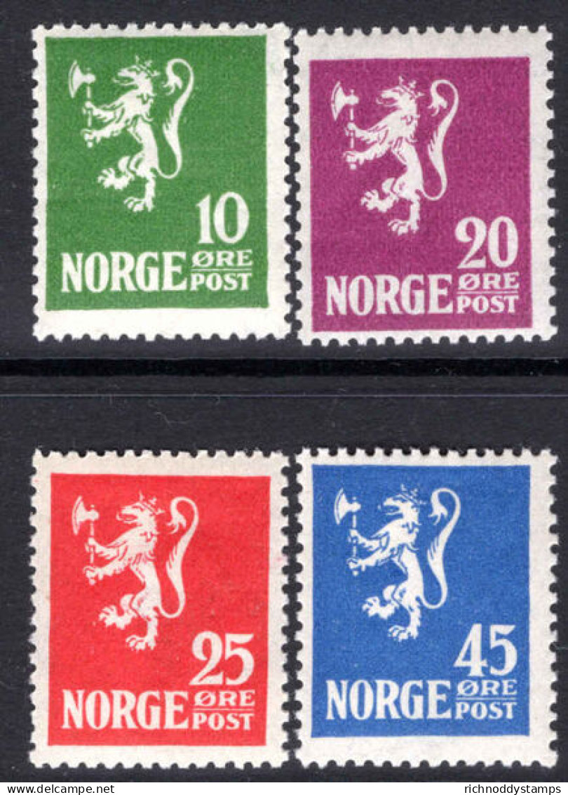 Norway 1922-24 Rampant Lion Set Unmounted Mint. - Ungebraucht