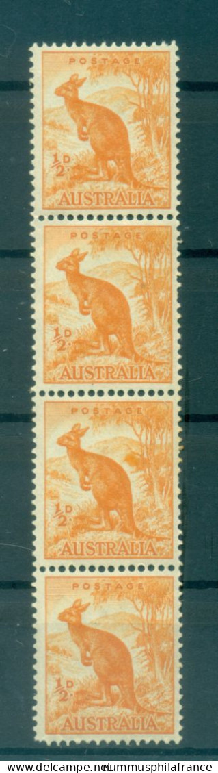 Australie 1948-49 - Y & T N. 163A - Série Courante (Michel N. 194) - Bande Coil (xiii) - Mint Stamps