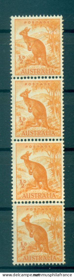 Australie 1948-49 - Y & T N. 163A - Série Courante (Michel N. 194) - Bande Coil (xiv) - Mint Stamps