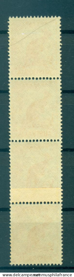 Australie 1948-49 - Y & T N. 163A - Série Courante (Michel N. 194) - Bande Coil (xiv) - Mint Stamps