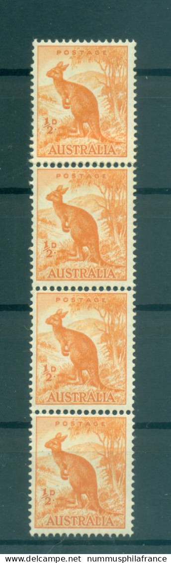 Australie 1948-49 - Y & T N. 163A - Série Courante (Michel N. 194) - Bande Coil (xv) - Mint Stamps