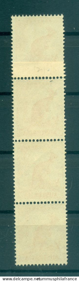 Australie 1948-49 - Y & T N. 163A - Série Courante (Michel N. 194) - Bande Coil (xv) - Mint Stamps