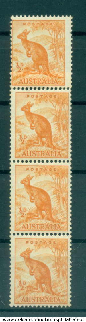 Australie 1948-49 - Y & T N. 163A - Série Courante (Michel N. 194) - Bande Coil (xvi) - Mint Stamps