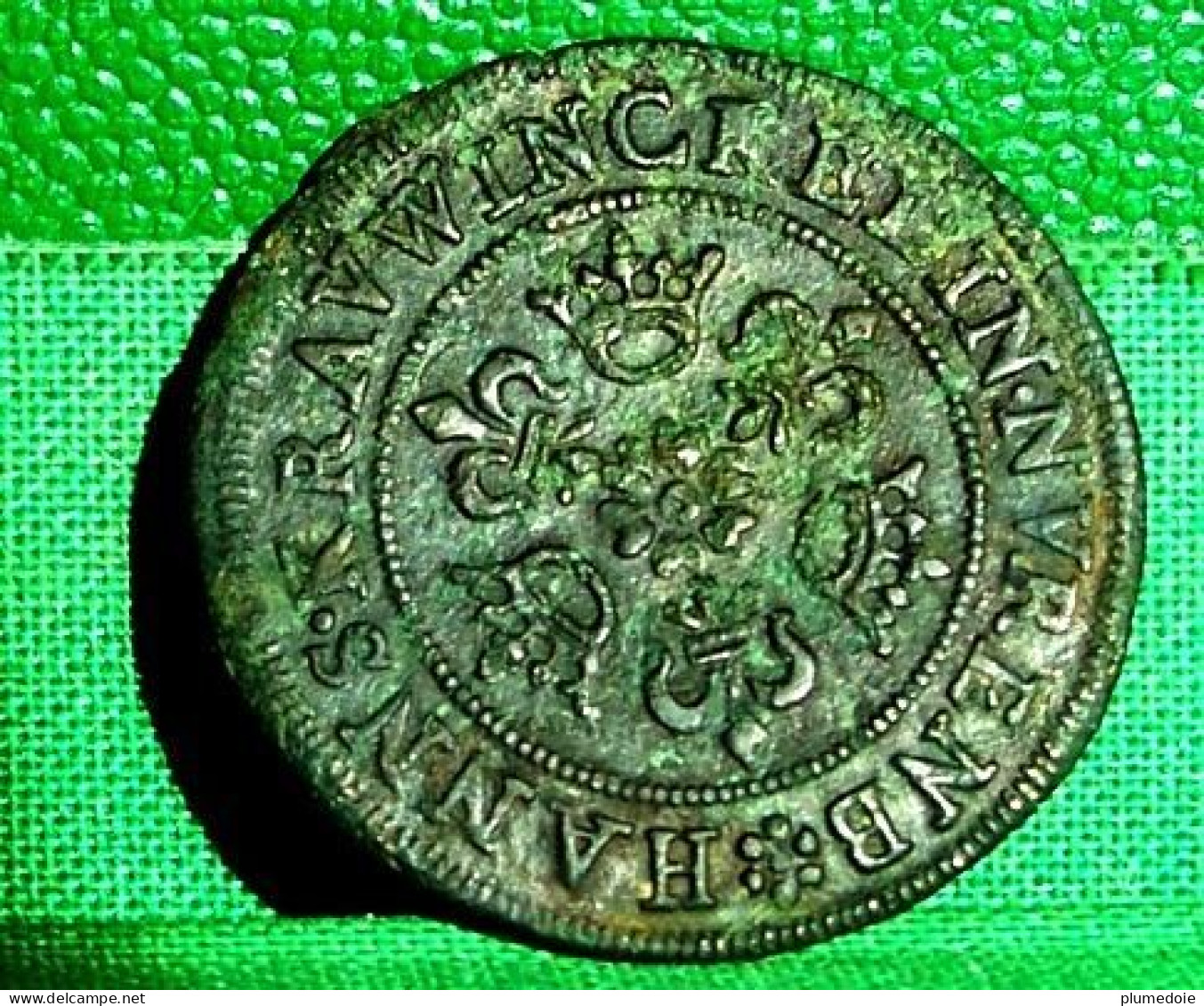 XVII ° Siècle JETON DE COMPTE NUREMBERG HANNS . KRAVWINCKEL ,antique TOKEN 1586-1635 - Royaux/De Noblesse