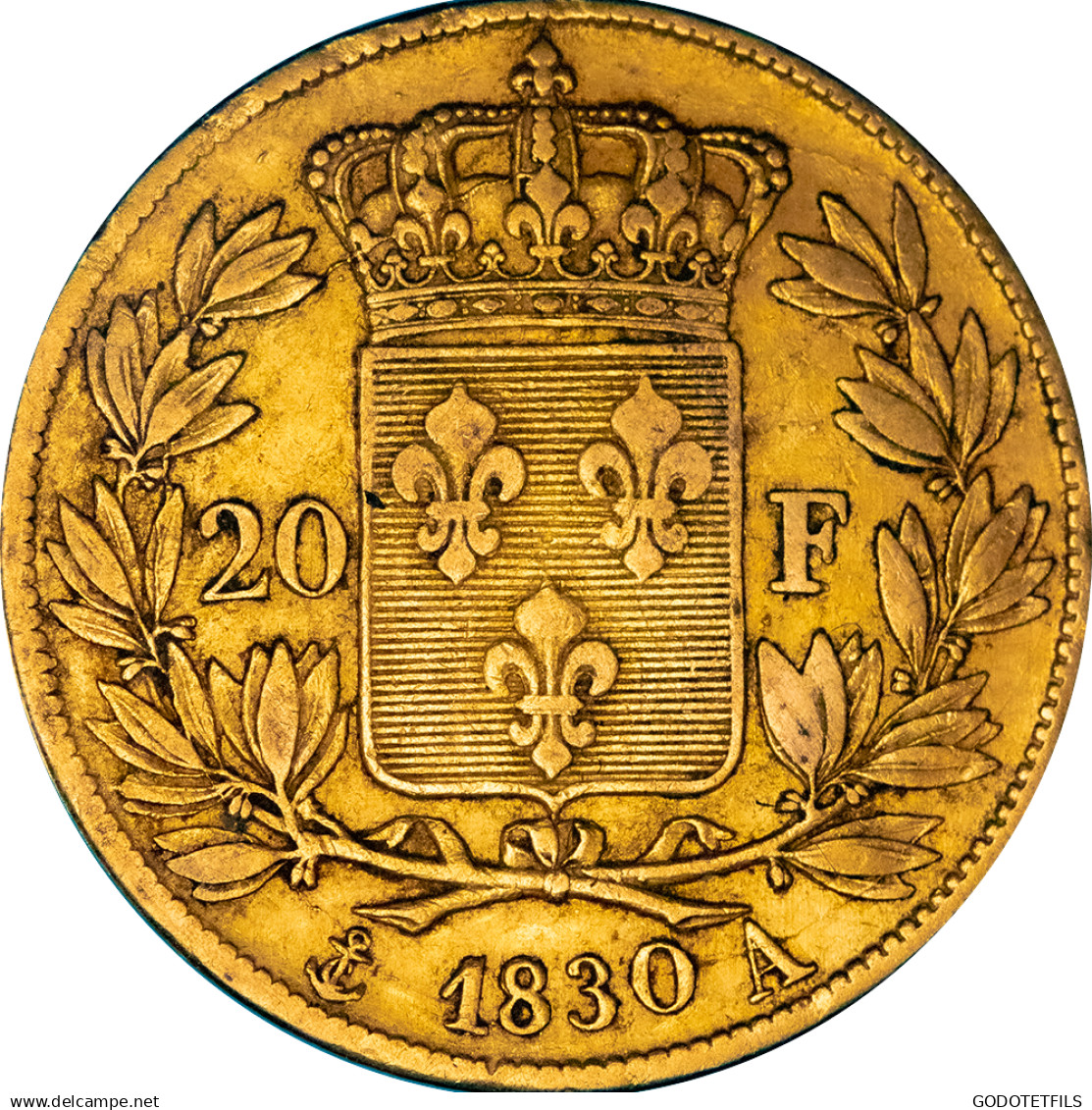 Charles X-20 Francs 1825 Paris - 20 Francs (gold)