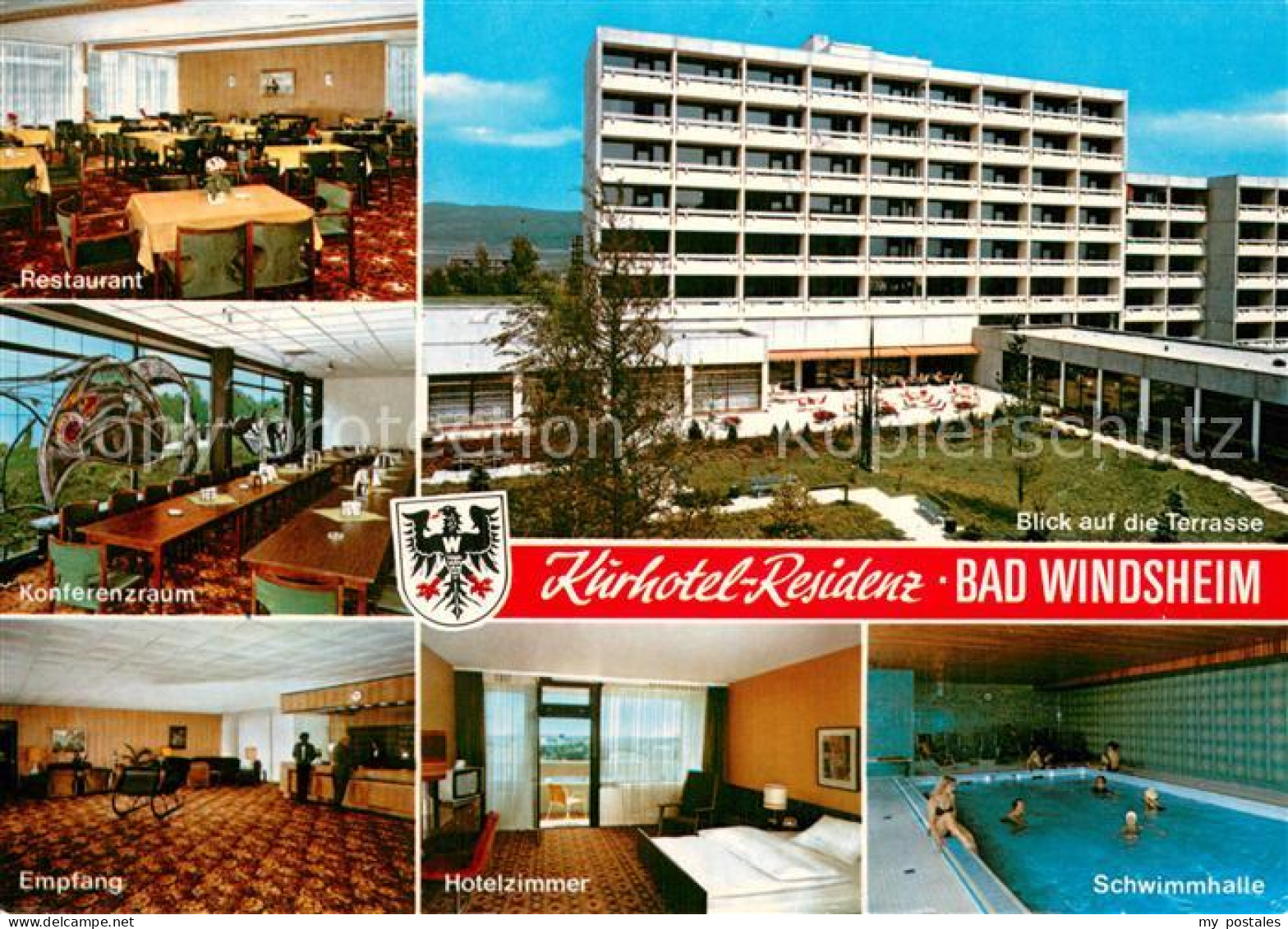 73765950 Bad Windsheim Kurhotel Residenz Restaurant Konfrenzraum Empfang Hotelzi - Bad Windsheim