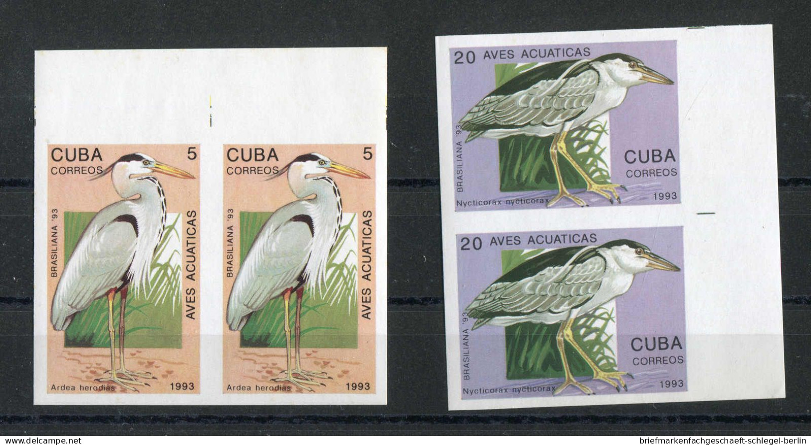 Cuba, 1993, 3684, 3686 U (2), Ohne Gummi - Kuba