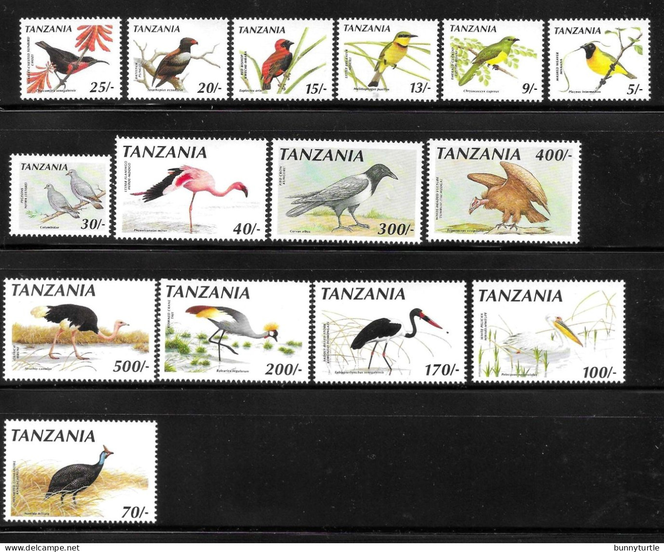 Tanzania 1990-91 Birds Bird MNH - Tanzanie (1964-...)