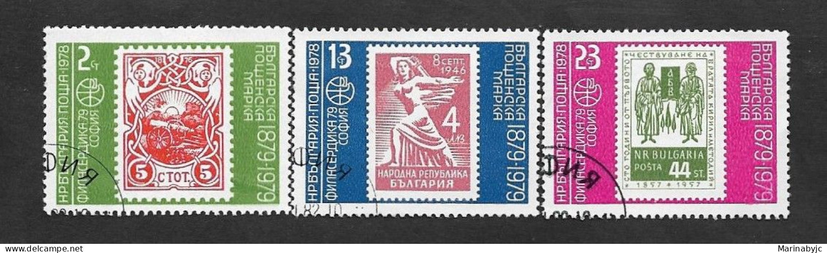 SE)1979 BULGARIA, INTERNATIONAL PHILATELIC EXHIBITION "PHILASERDICA'79", SOFIA - CENTENARY OF THE BULGARIAN STAMP DIFFER - Oblitérés