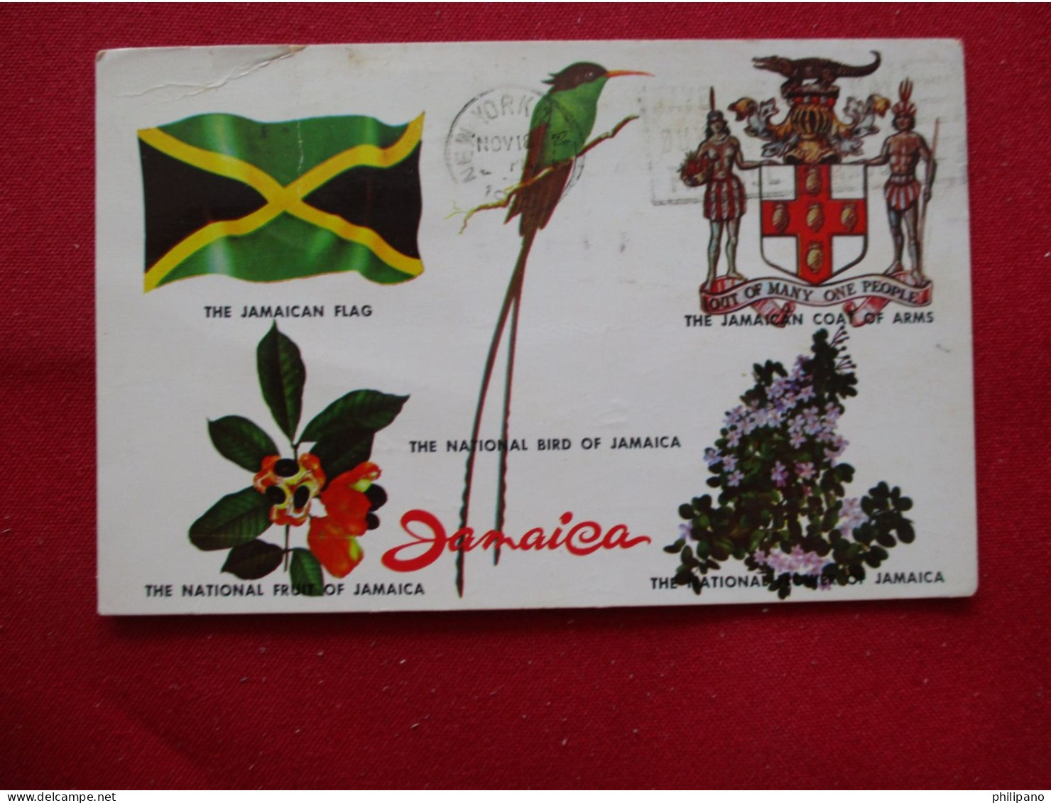Flag Crest. Flower. Bird Jamaica   Ref 6309 - Jamaïque