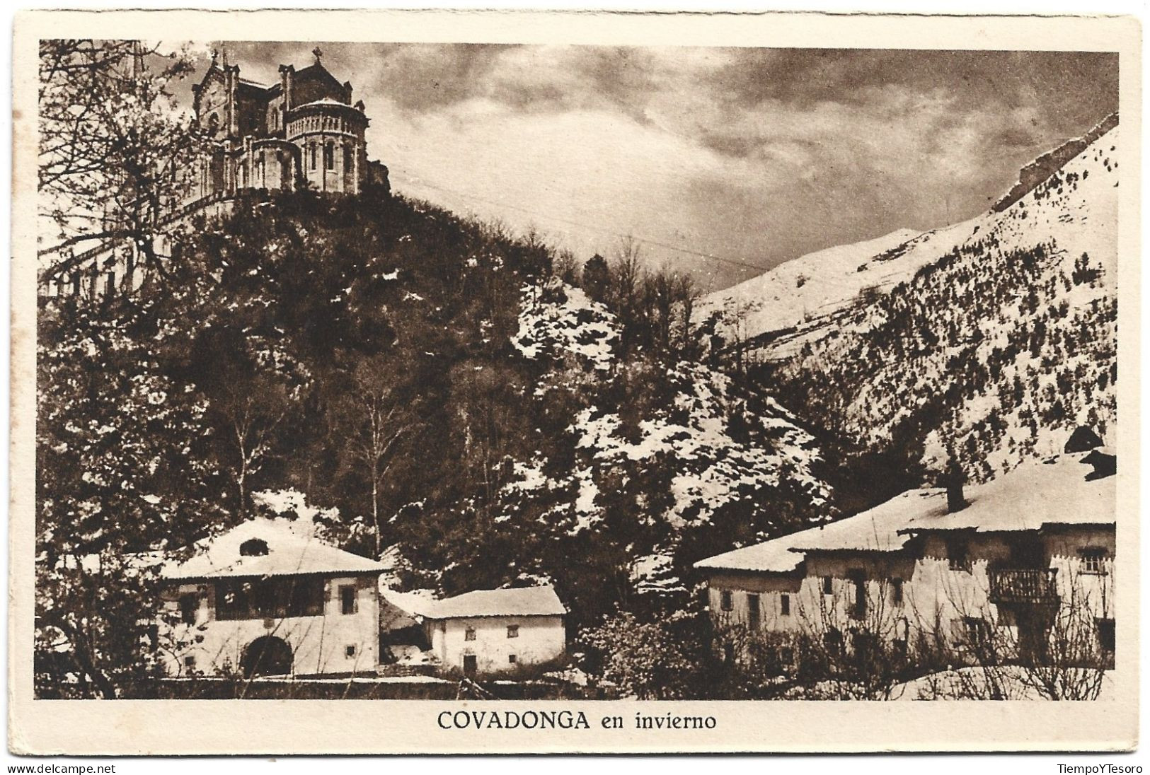 Postcard - Spain, Asturias, Covadonga, Winter, N°368 - Asturias (Oviedo)