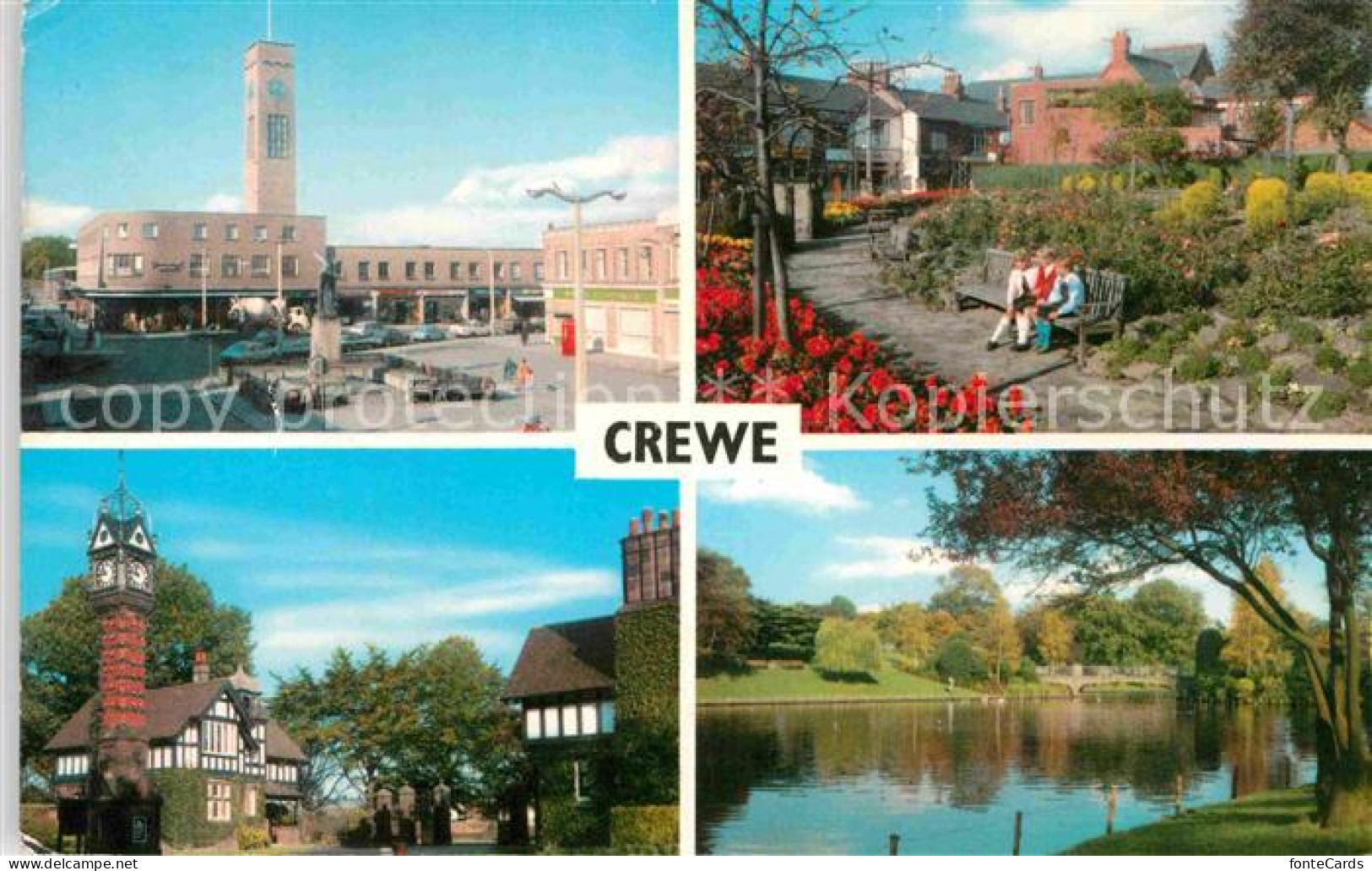 72668151 Crewe & Nantwich Clock Tower Queens Park  - Altri & Non Classificati