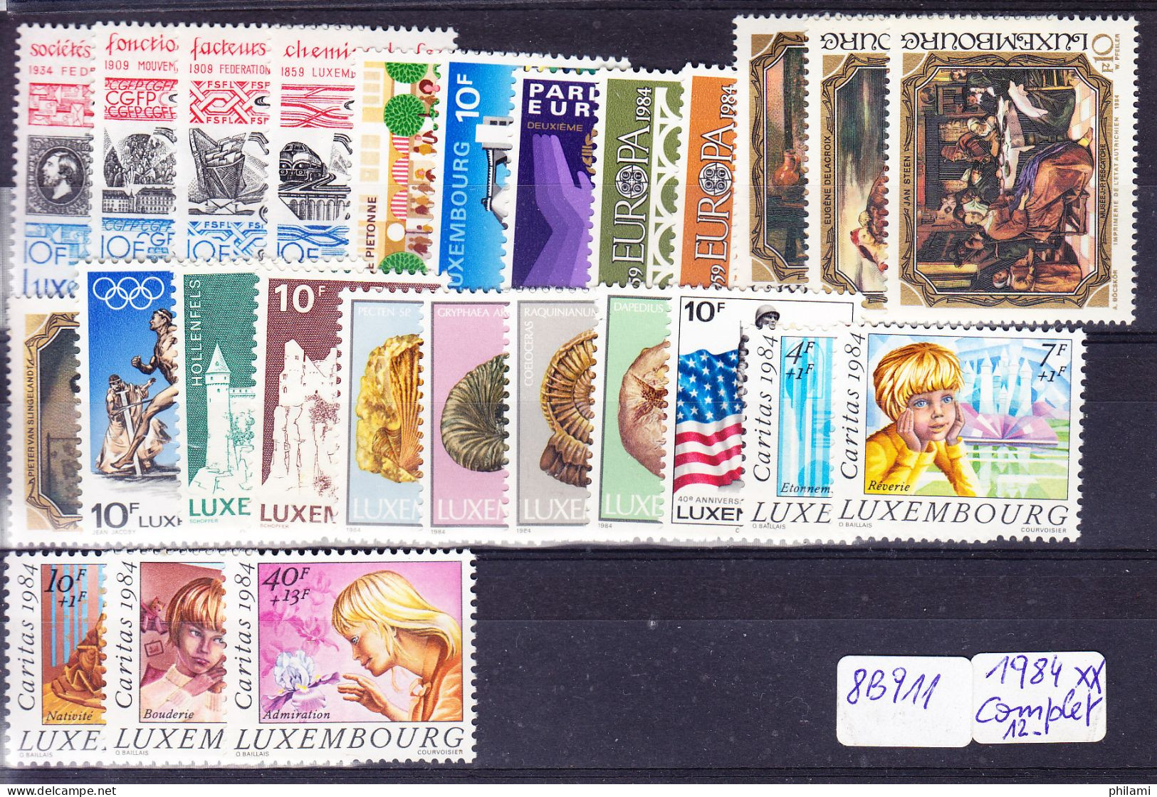 LUXEMBOURG ANNEE COMPLETE 1984 ** MNH . (8B911) - Années Complètes