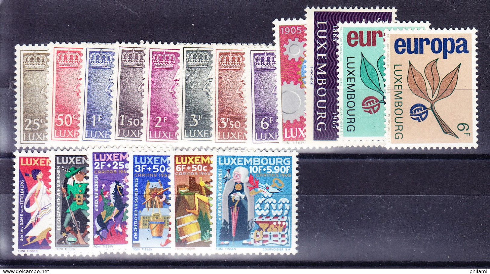 LUXEMBOURG ANNEE COMPLETE 1965 ** MNH,  (8B920) - Années Complètes