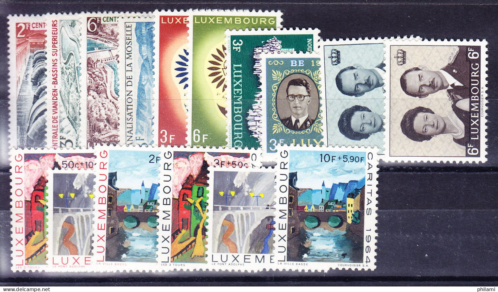 LUXEMBOURG ANNEE COMPLETE 1964 ** MNH,  (8B921) - Années Complètes
