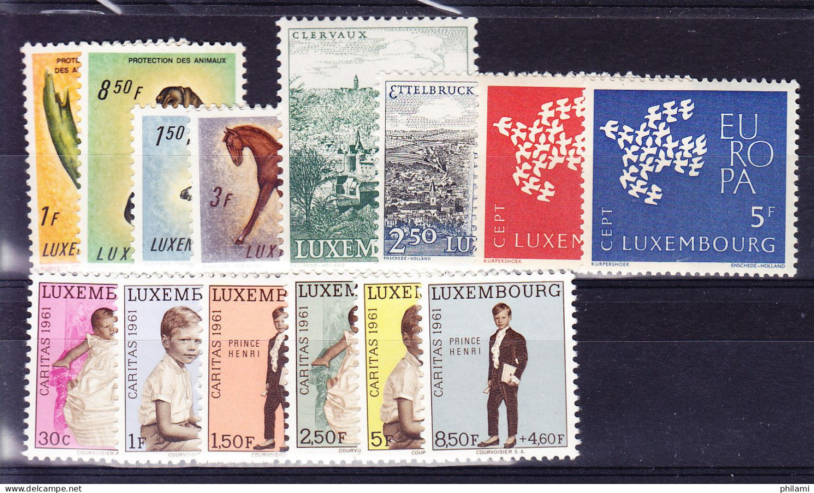 LUXEMBOURG ANNEE COMPLETE 1962 ** MNH,  (8B924) - Années Complètes