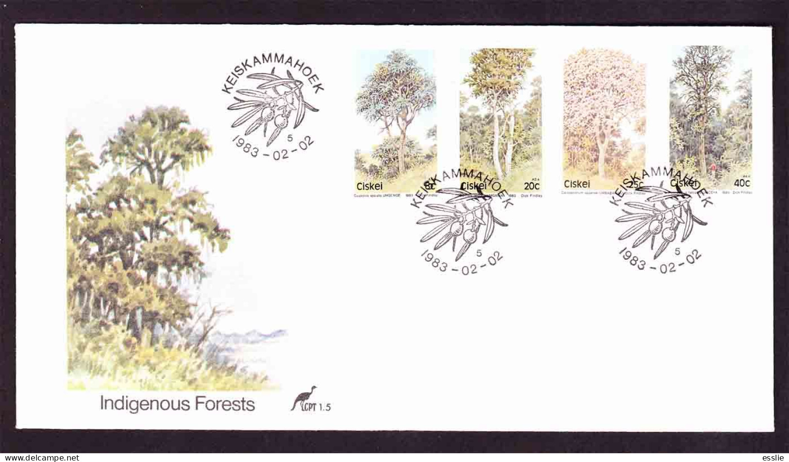 Ciskei - 1983 - Indigenous Forests Trees - First Day Cover - Small - Ciskei