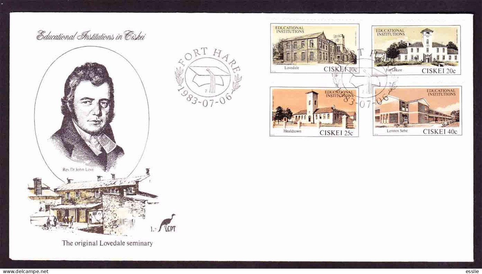 Ciskei - 1983 - Educational Institutions - First Day Cover - Small - Ciskei