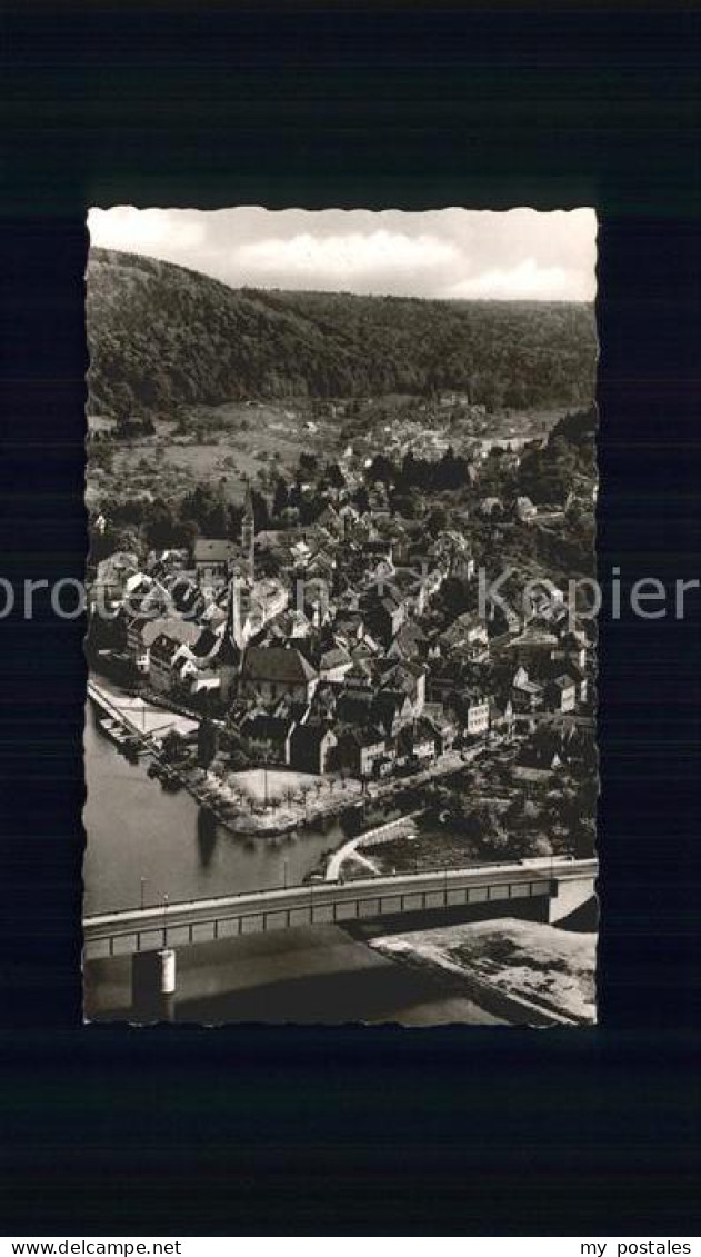 71900791 Neckargemuend Neckarbruecke Fliegeraufnahme Neckargemuend - Neckargemünd