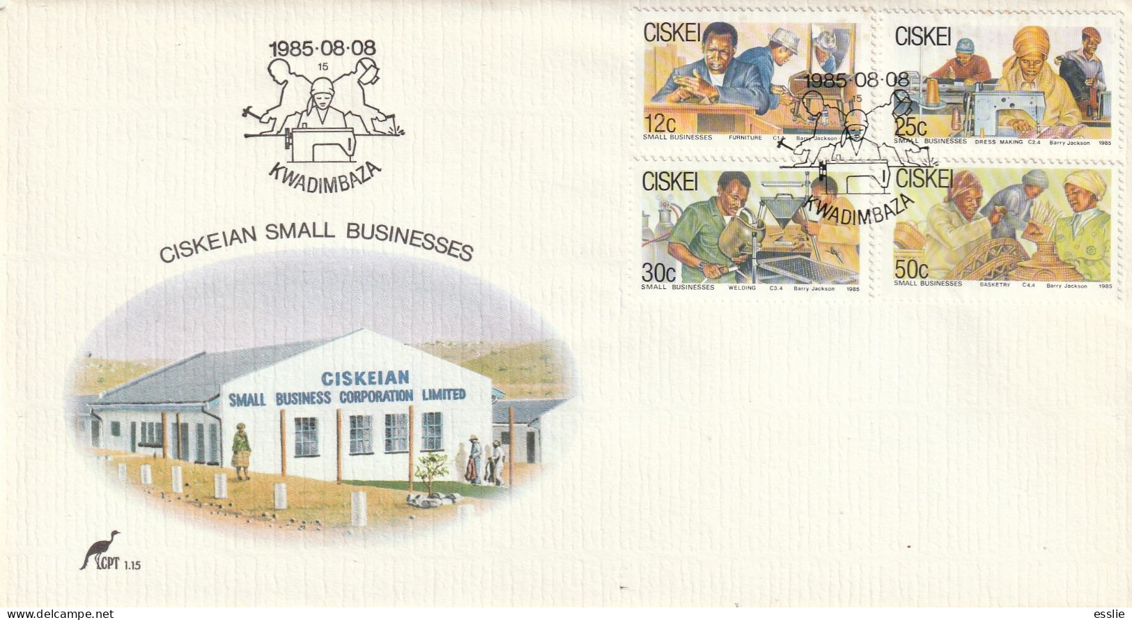 Ciskei - 1985 - Small Businesses - First Day Cover - Small - Ciskei