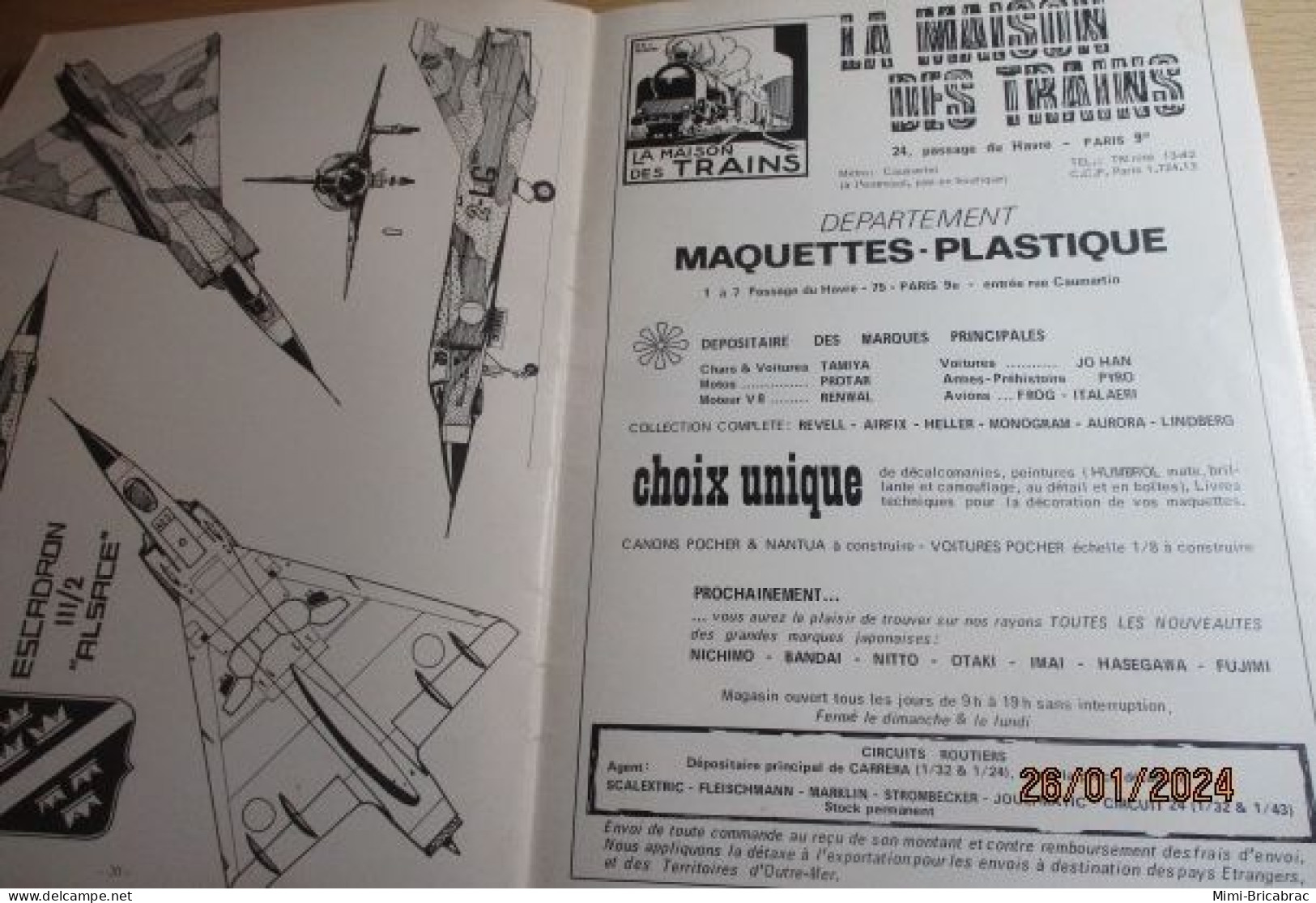 CAGI 1e Revue de maquettisme plastique années 60/70 : MPM n°14 de 1972 très bon état ! Sommaire en photo 2 ou 3