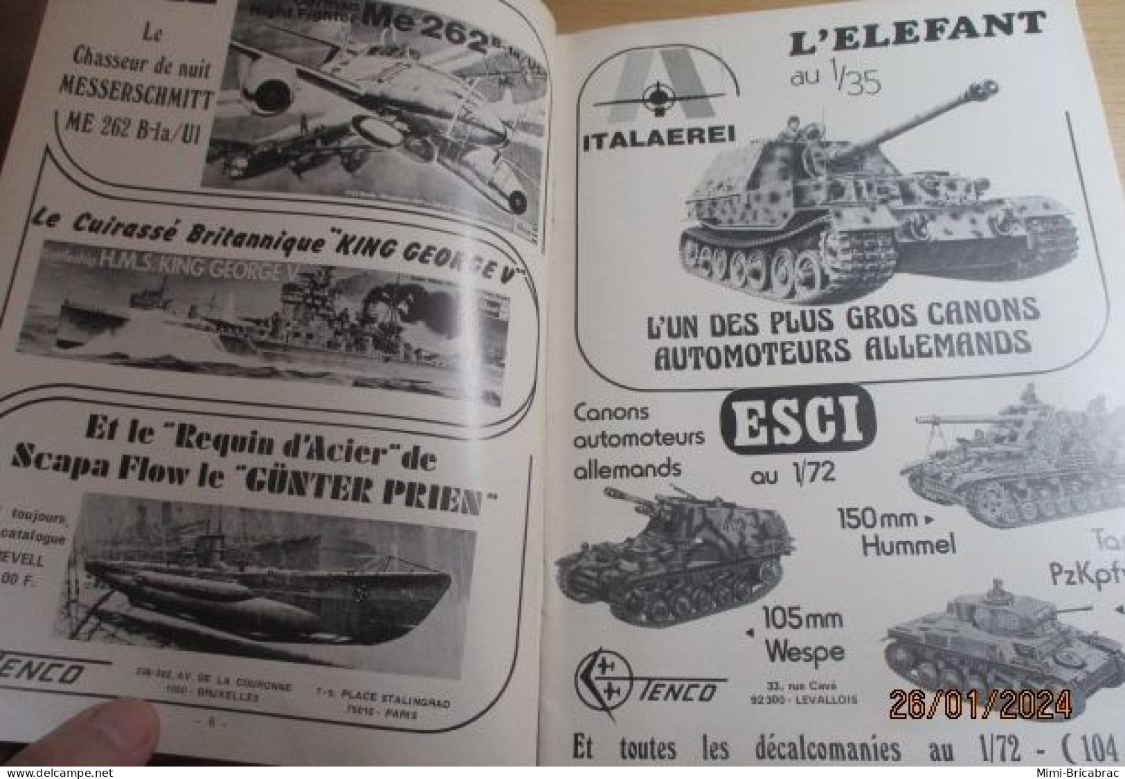 CAGI 1e Revue De Maquettisme Plastique Années 60/70 : MPM N°44 De 1974 Très Bon état ! Sommaire En Photo 2 Ou 3 - Francia