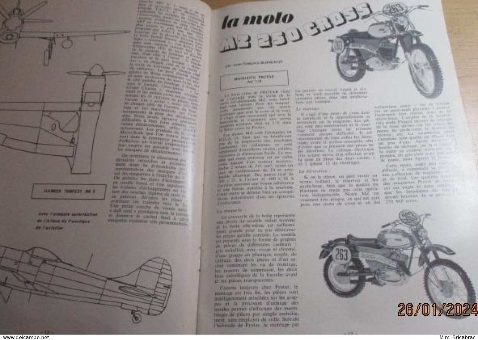 CAGI 1e Revue de maquettisme plastique années 60/70 : MPM n°44 de 1974 très bon état ! Sommaire en photo 2 ou 3