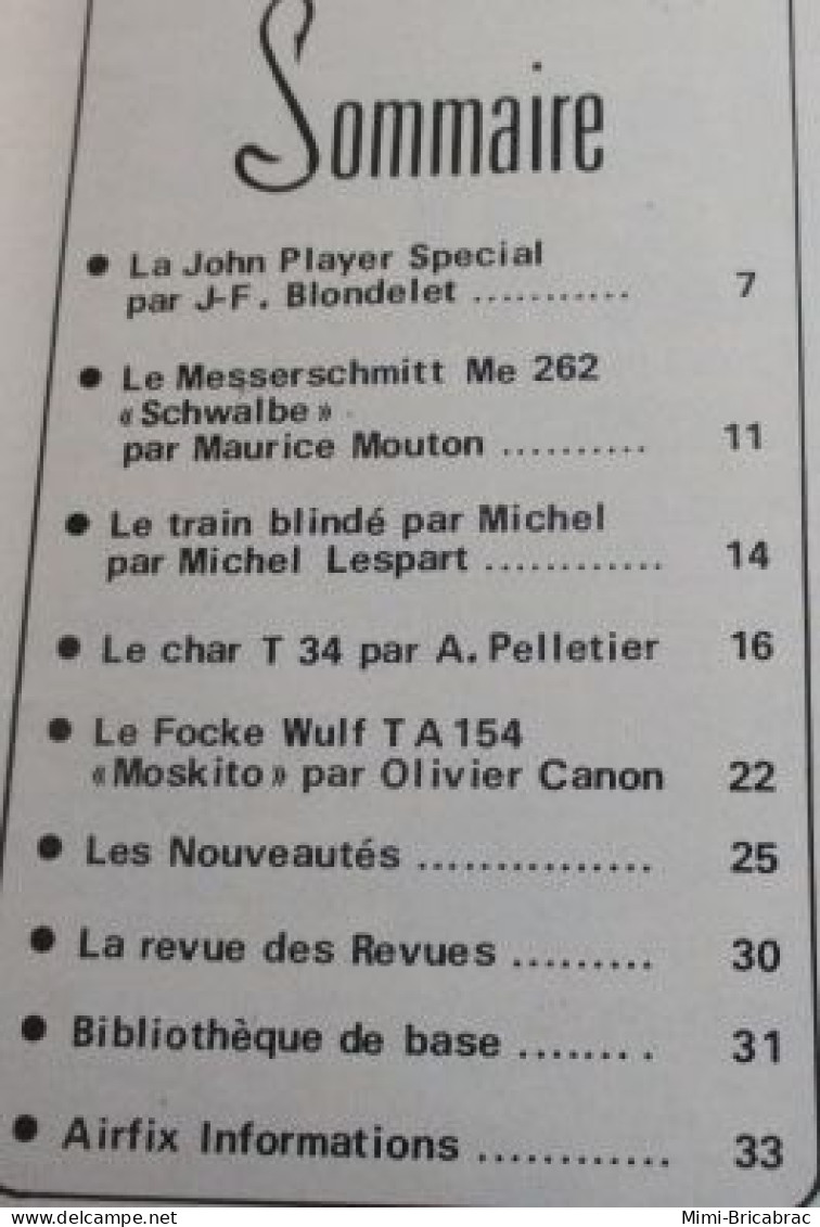 CAGI 1e Revue De Maquettisme Plastique Années 60/70 : MPM N°41 De 1974 Très Bon état ! Sommaire En Photo 2 Ou 3 - Frankreich