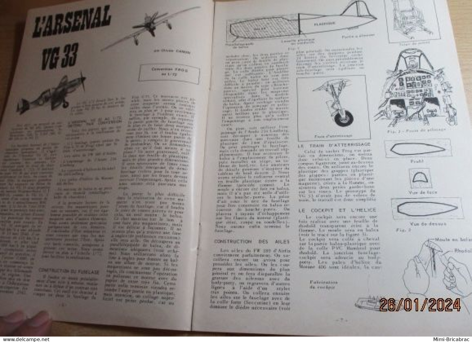 CAGI 1e Revue De Maquettisme Plastique Années 60/70 : MPM N°36 De 1974 Très Bon état ! Sommaire En Photo 2 Ou 3 - Frankreich