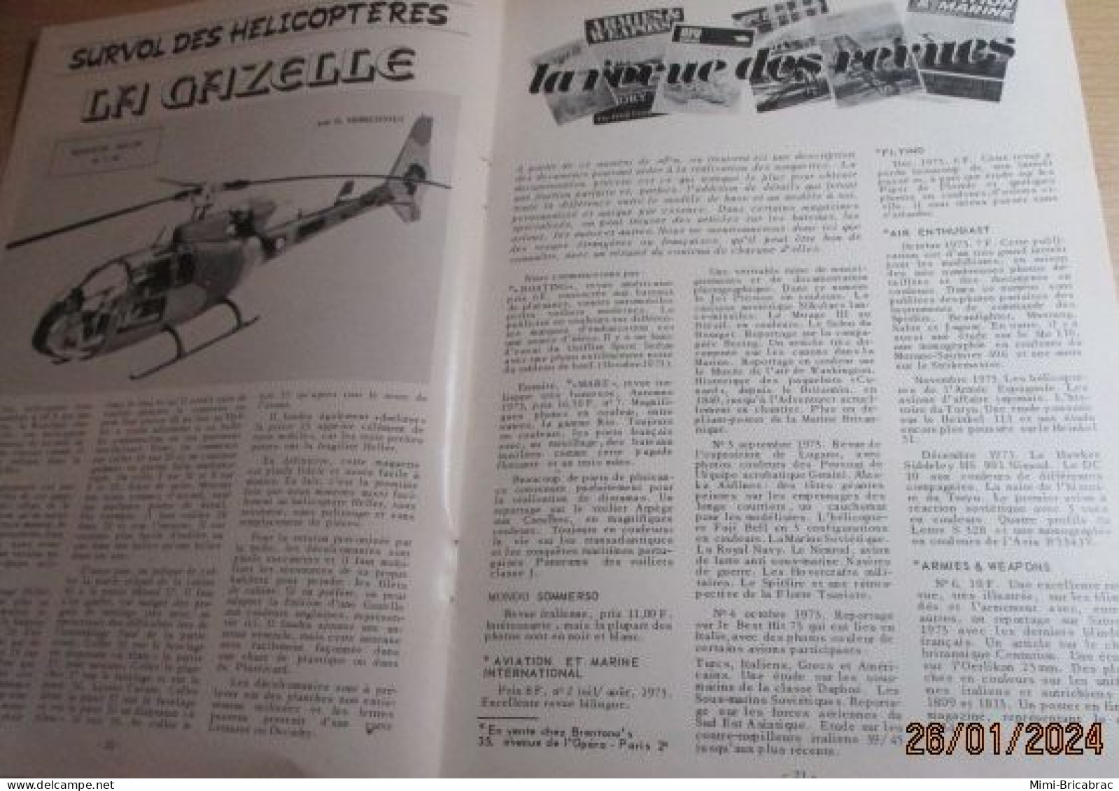 CAGI 1e Revue de maquettisme plastique années 60/70 : MPM n°36 de 1974 très bon état ! Sommaire en photo 2 ou 3