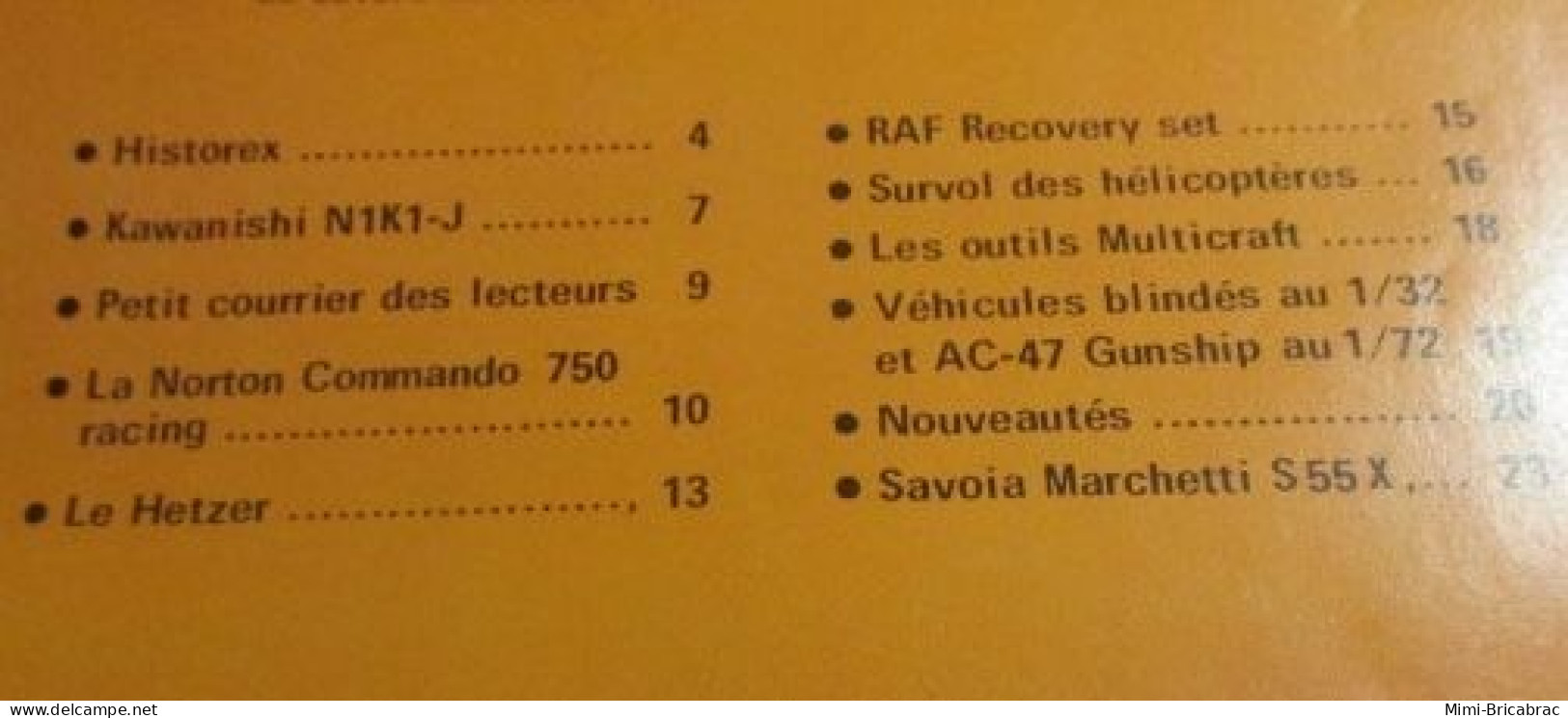 CAGI 1e Revue De Maquettisme Plastique Années 60/70 : MPM N°33 De 1974 Très Bon état ! Sommaire En Photo 2 Ou 3 - Frankrijk