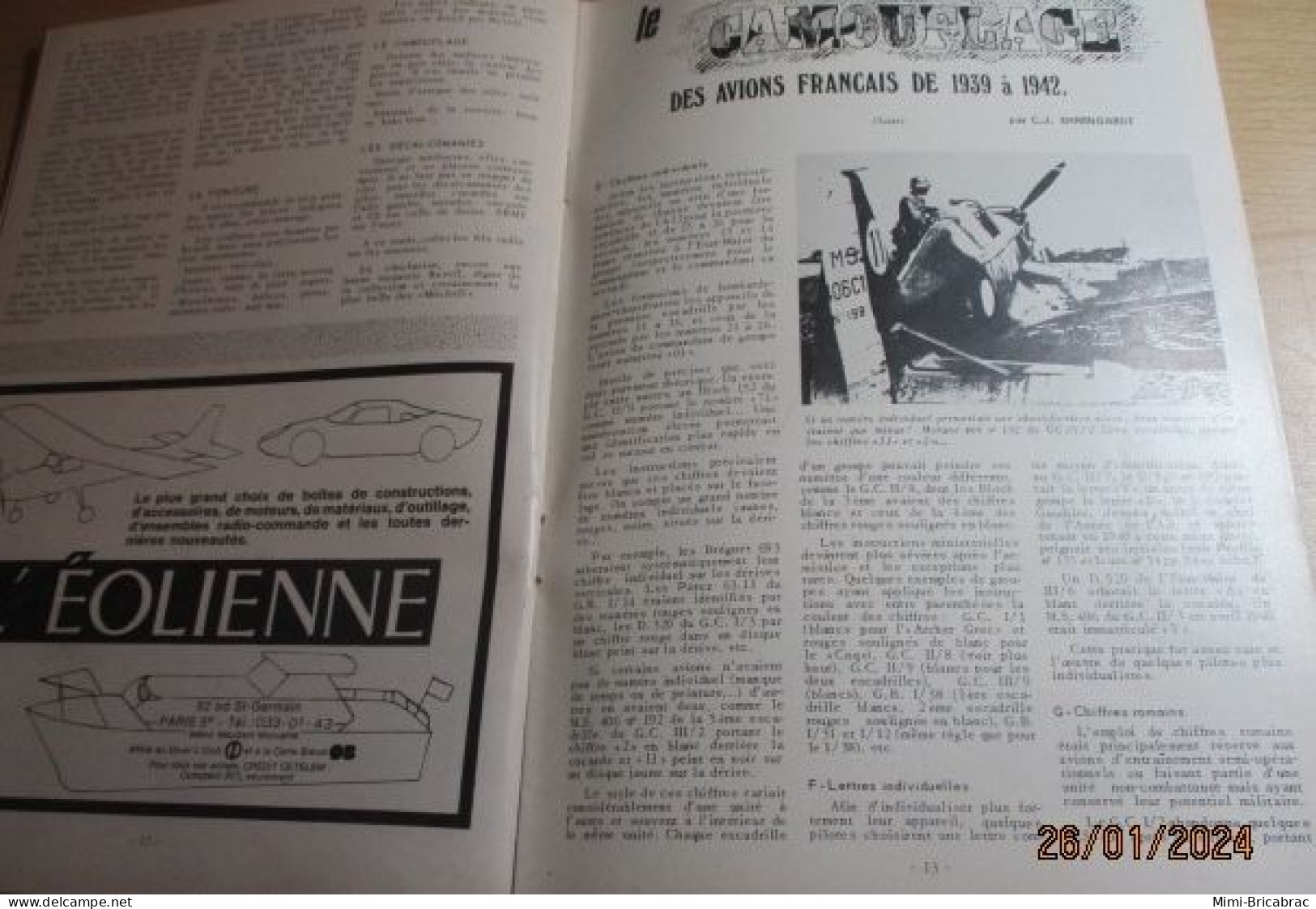 CAGI 1e Revue de maquettisme plastique années 60/70 : MPM n°27 de 1973 très bon état ! Sommaire en photo 2 ou 3