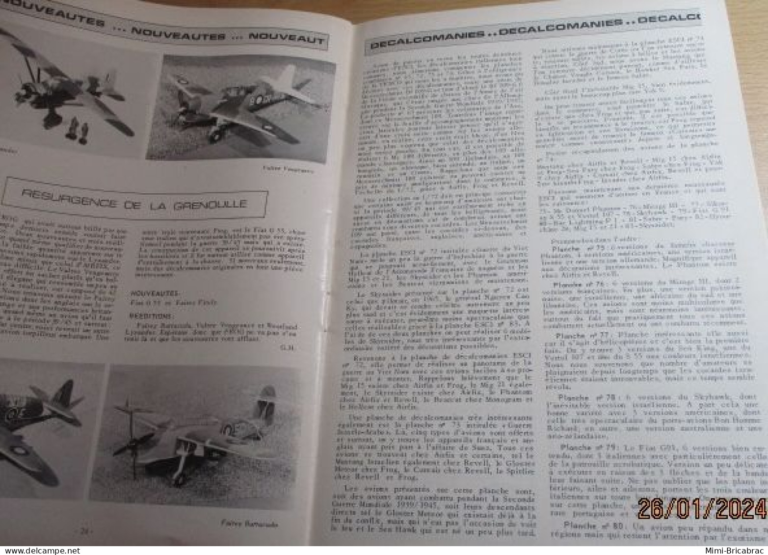 CAGI 1e Revue de maquettisme plastique années 60/70 : MPM n°24 de 1972 très bon état ! Sommaire en photo 2 ou 3