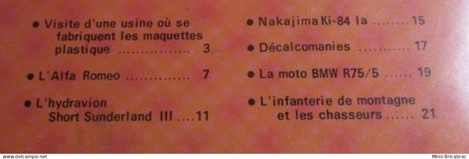 CAGI 1e Revue De Maquettisme Plastique Années 60/70 : MPM N°20 De 1972 Très Bon état ! Sommaire En Photo 2 Ou 3 - Francia